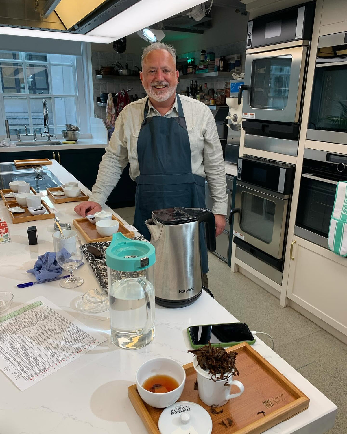 Alexis at tea tasting