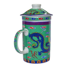 Load image into Gallery viewer, Green Dragon Infuser Mug