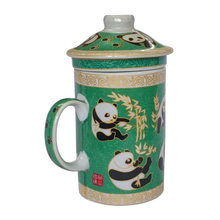 Load image into Gallery viewer, Panda Bamboo Infuser Mug