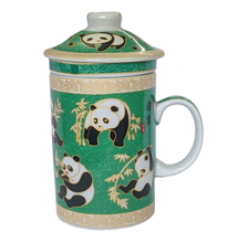 Load image into Gallery viewer, Panda Bamboo Infuser Mug