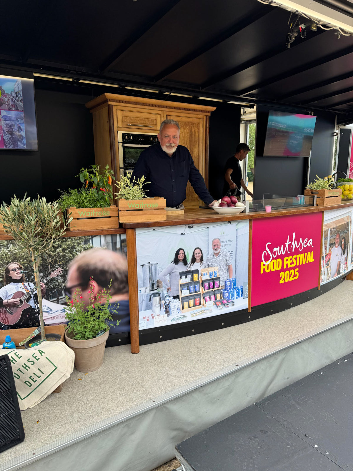 Alexis doing a tea talk at Southsea food festival