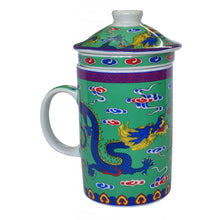 Load image into Gallery viewer, Green Dragon Infuser Mug